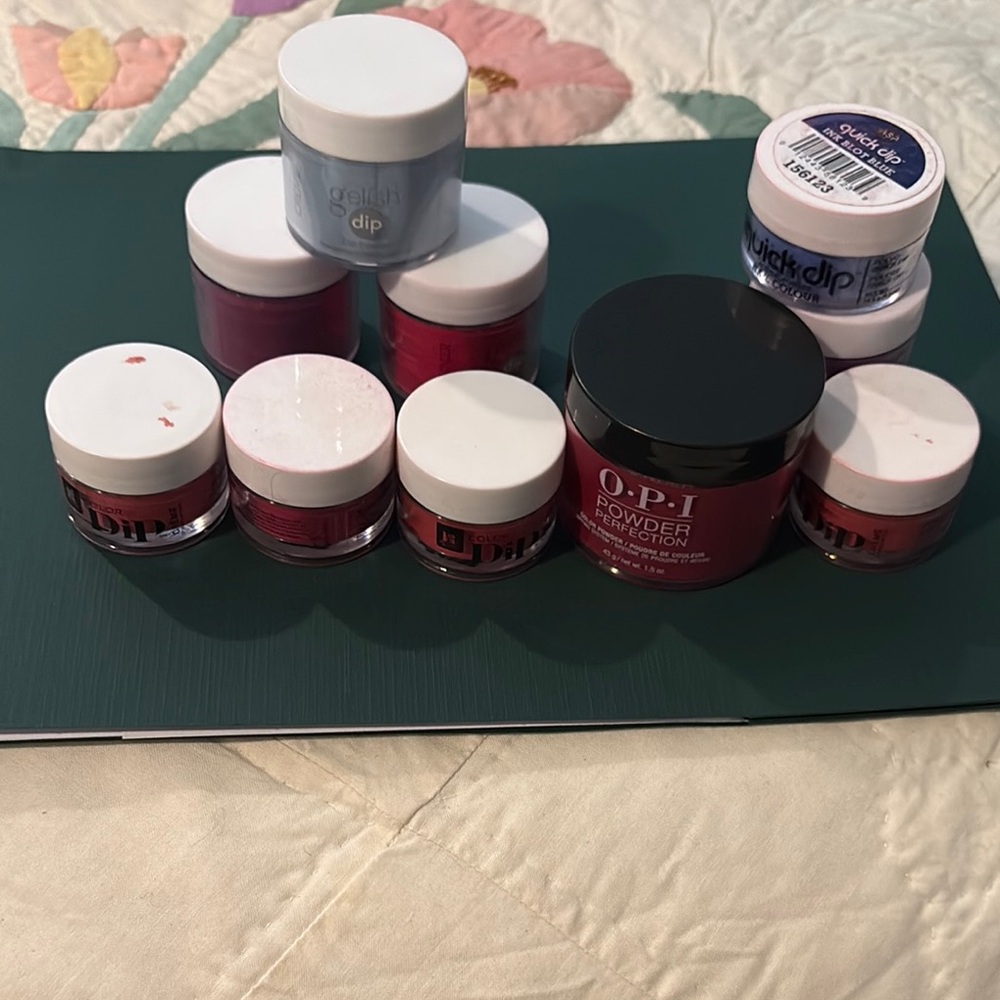 OPI Gelish Quick Dip 10 Nail Powder Collection! EUC #27